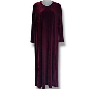 Vintage Saks Fifth Avenue Maxi Dress Size S P Red Velvet Long Valentine's Day